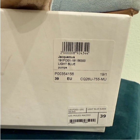 Jacquemus Blue Suede Heels - Picture 6 of 6